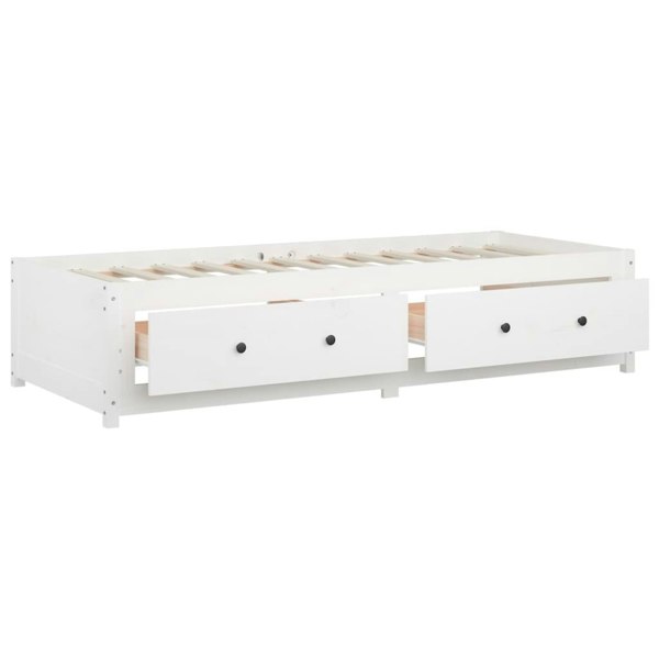 Berkfield Day Bed White 90x200 cm Solid Wood Pine