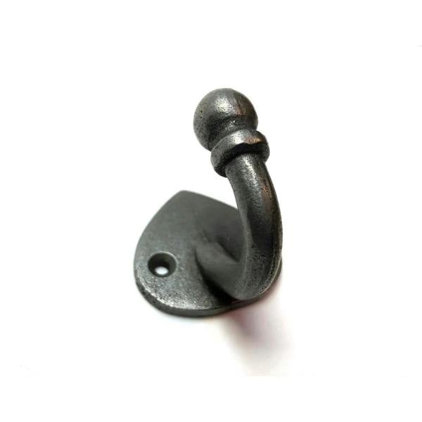 Antique Cast Iron Spearhead Robe Hook 50mm - Pack of 5
