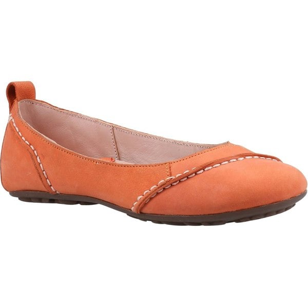 Hush Puppies Womens/Ladies Janessa Suede Slip On Pumps - Orange