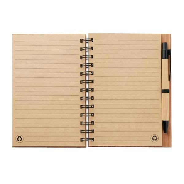 MidOcean Bambloc Bamboo Notebook & Pen - Wood - 