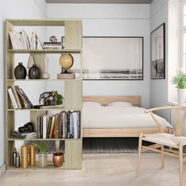 Berkfield Book Cabinet/Room Divider Sonoma Oak 80x24x159 cm Engineered Wood