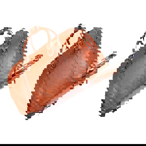 Infinity Leather Holt - Genuine Leather Wheeled Duffle Bag