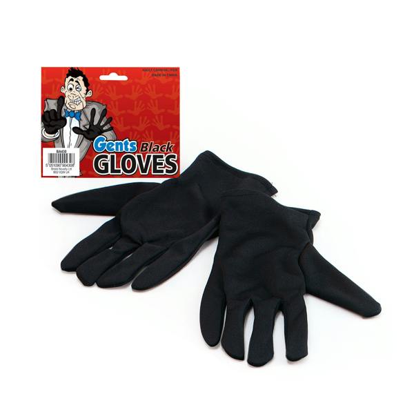 Bristol Novelty Mens Gents Gloves (1 Pair) - Black - 