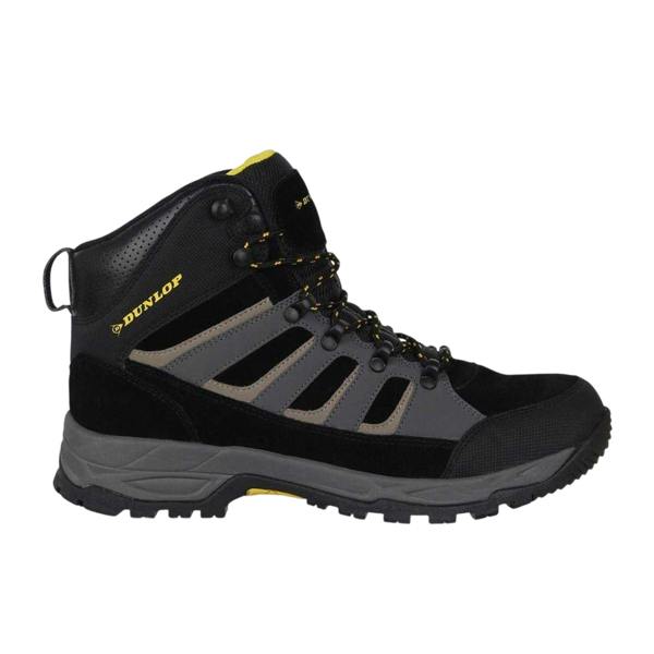 Dunlop Mens Michigan Steel Toe Cap Safety Boots - Black/Charcoal - 