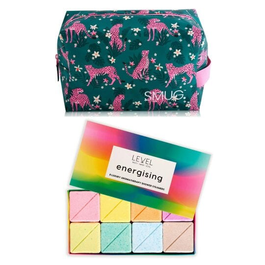 SMUG Wake-Up Wash Bag Set – Various Prints - Cheetah