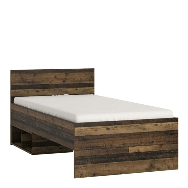 Wyld Haus Whimwick Single 3ft Walnut Industrial Bed Frame