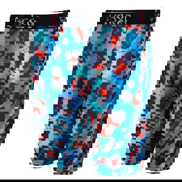 Kecks Teal Pantha Mens Boxer Shorts