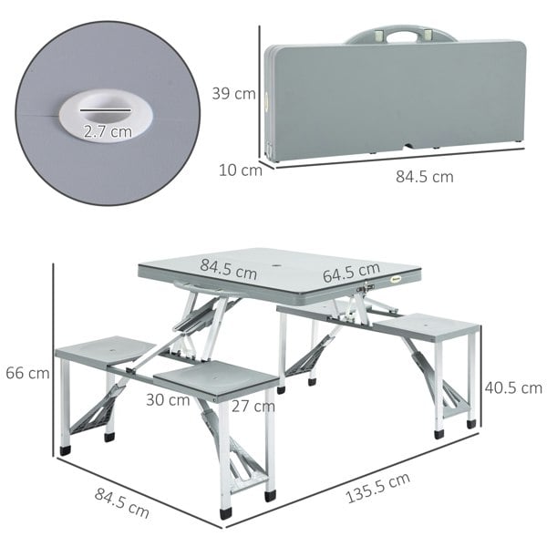 Folding Camping Table And Chair Set