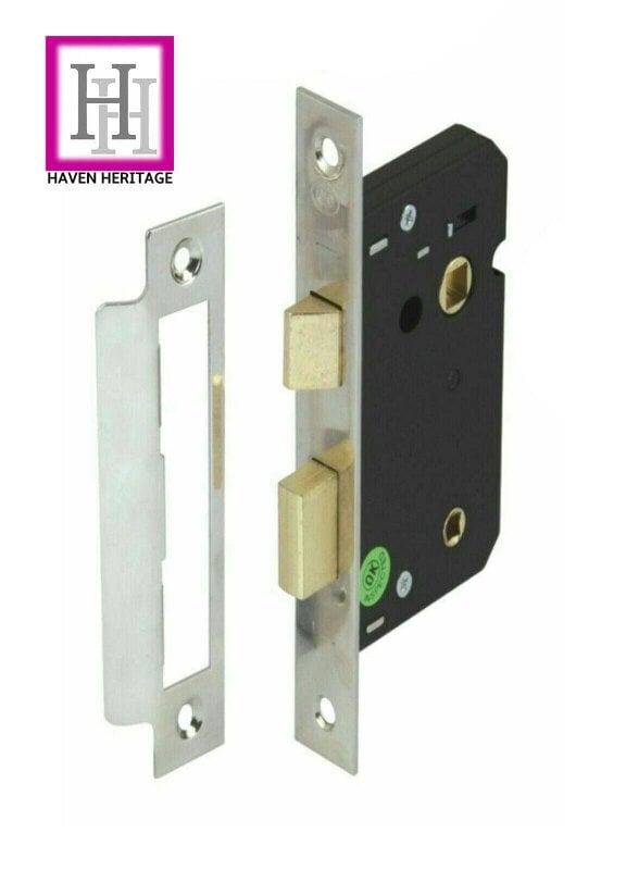 EDH Door Hardware Matt Black Victorian Scroll Bathroom Door Handles With Sash Lock Epsom Pack
