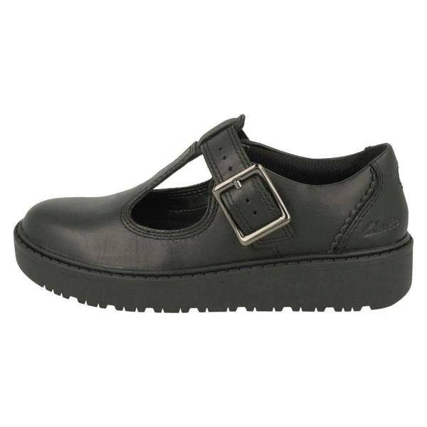 Clarks Girls Clarks Wedge T-Bar Shoes Plain Move K