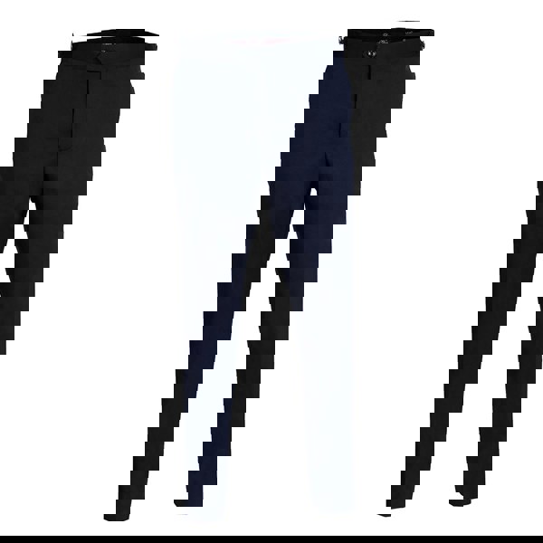 David WeJ Plain Dress Trousers with Side Adjusters - Navy