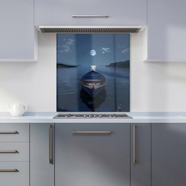 Warren Reed - Designer Moonlit Serenity on Quiet Waters Kitchen Splashback