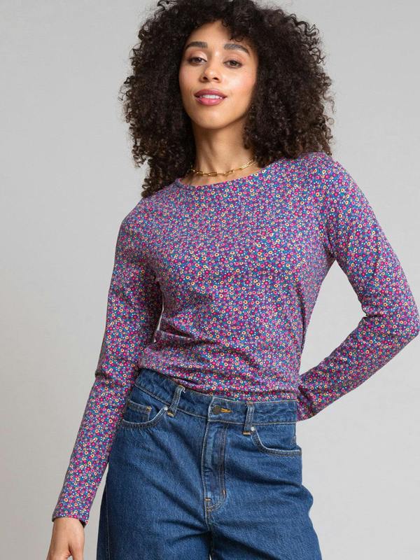 Kite Womens Organic Berry Ditsy Tarrant Jersey T-Shirt