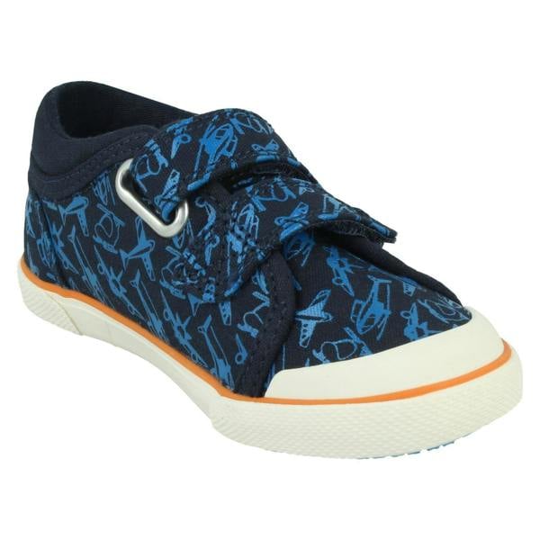 Start-rite Boys Startrite Casual Aeroplane Canvas Shoes Zoom