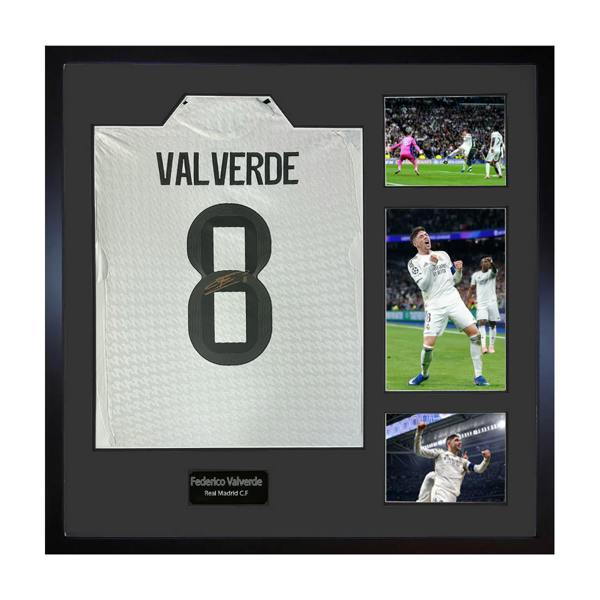 Federico Valverde Signed Real Madrid Elite Frame
