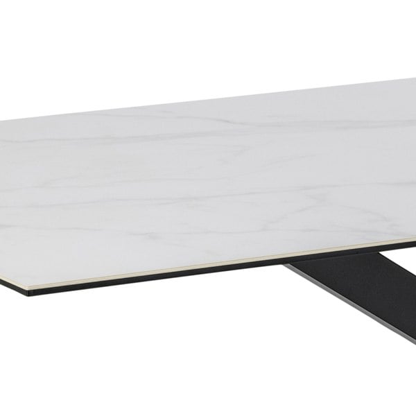 Furniture To Go Heaven Dining Table with Ceramic White Top