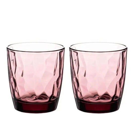 Diamante All Rounder Coloured Tumblers ‘Mosaic Pink Lilac' - Set of 2