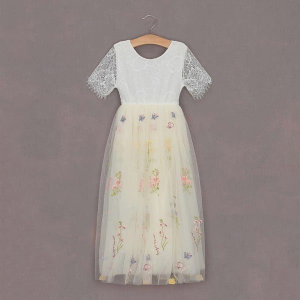 Baby Enchanted Dress - Ivory Cream /White Lace