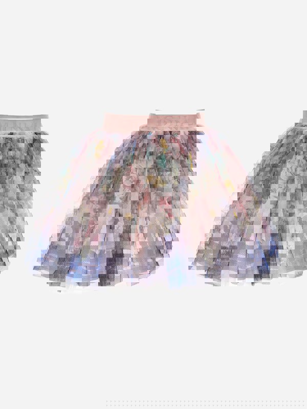 Monnalisa Girls Baroque Floral Skirt in Multicolour