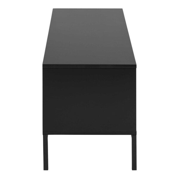Wyld Haus El Paso Black Wooden TV Unit 2 Doors 1 Drawer Metal Base