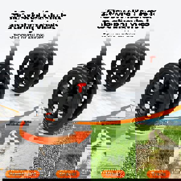 Skylos Pet Stroller Dog Cat Puppy Pram Pushchair Travel Cart Buggy Carrier