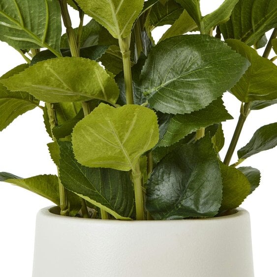 Wyld Haus Artificial Plant Medium White Hydrangea Plant In White Ceramic Pot