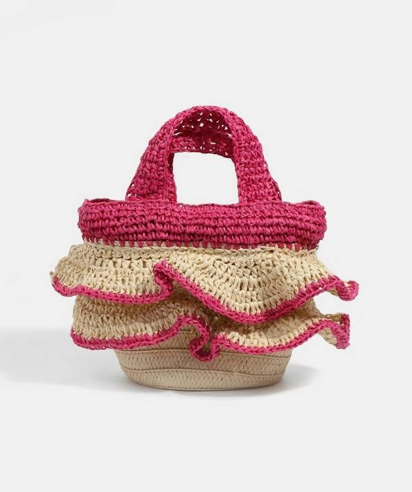Pia Rossini Saffira - Straw Crossbody Bag