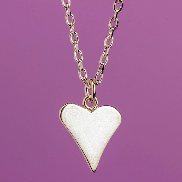 Funky Heart Necklace - Sterling Silver - MYLEE London