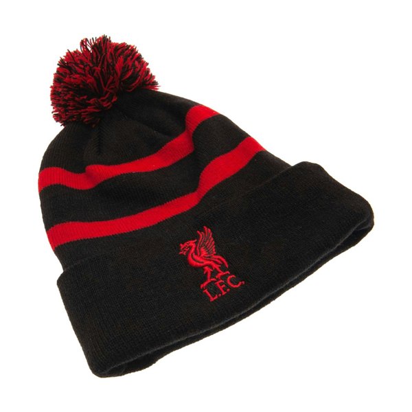 Liverpool FC Unisex Adults Ski Hat - Black/Red