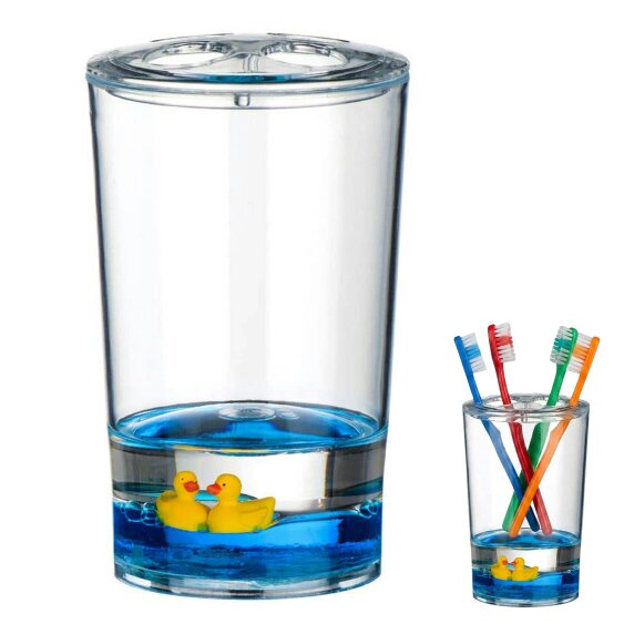 Essentials by Premier Opacity Floating Ducks Toothbrush Holder