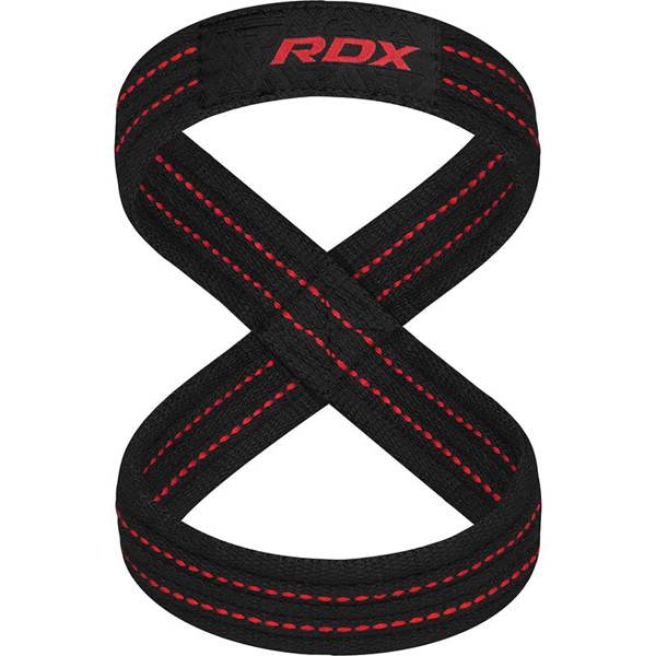 RDX Sports GYM LIFTING COTTON 8 STRAPS RED