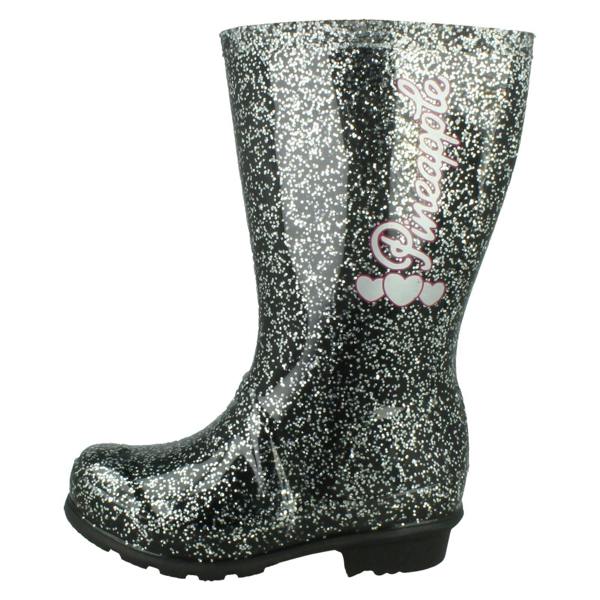 Pineapple Girls Pineapple Wellington Boots With Glitter Detailing X1275