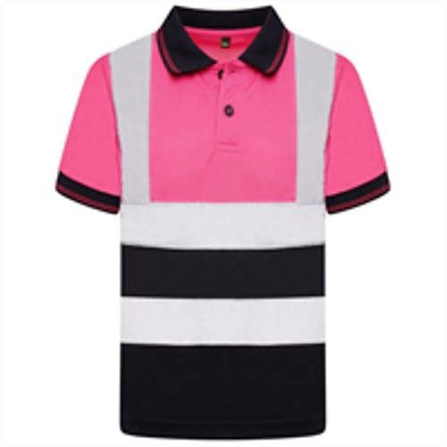 Kids Aviator London AV002 Hi Vis S/S Polo Top