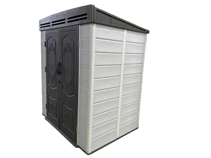6x4ft plastic shed with window and aluminium structured support - Madefor.Living