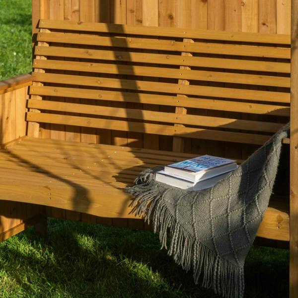 The Garden Marketplace Garden Arbour with Integral Bench