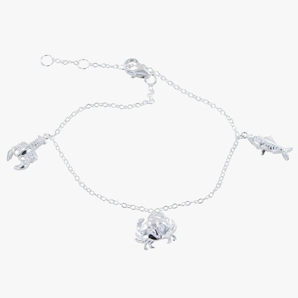 Little Nippers Sterling Silver Charm Bracelet - Reeves & Reeves