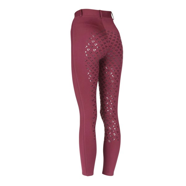 Aubrion Womens/Ladies Albany Horse Riding Tights - Black Cherry