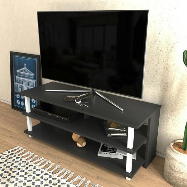 Decorotika Pueblo Modern Tv Stand TV Cabinet for TV's up to 55"