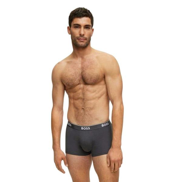 Boss Mens Bodywear Logo Boxer Shorts (Pack of 3) - Black/Navy Blue/Blue - 