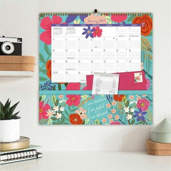 Shine Within Note Nook Family Planner 2027, Wall Calendars, Month To View, Lifestyle, Gift