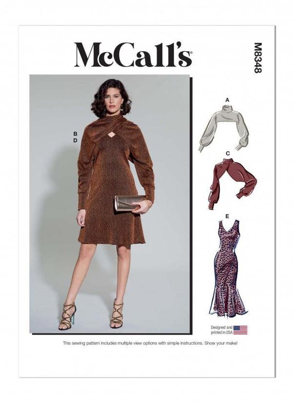 McCalls 8348 Paper Sewing Pattern – Women's Dress & Top, Easy
