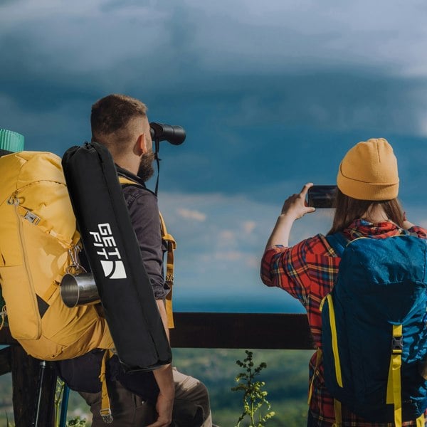 Get Fit Premium Foldable Thick Padded Camping Chair 3kg - Cup Holder, Carry Bag, Pocket