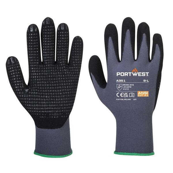 Grip 15 Nitrile Sandy Dotted Glove  (Pack of 12) - Hi-Vis Trousers