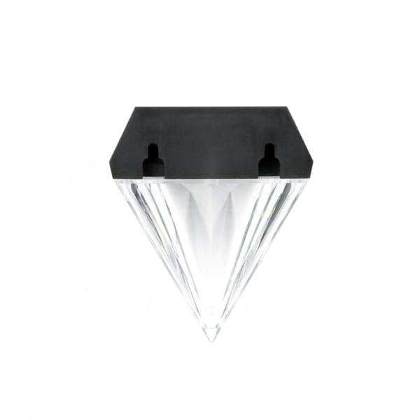 Gardenwize Pack of 4 Solar Fence Lights – Diamond LED Wall Lights
