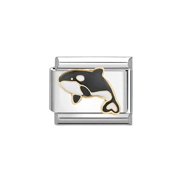 Serafina Killer Whale | Italian Style Bracelet Charm