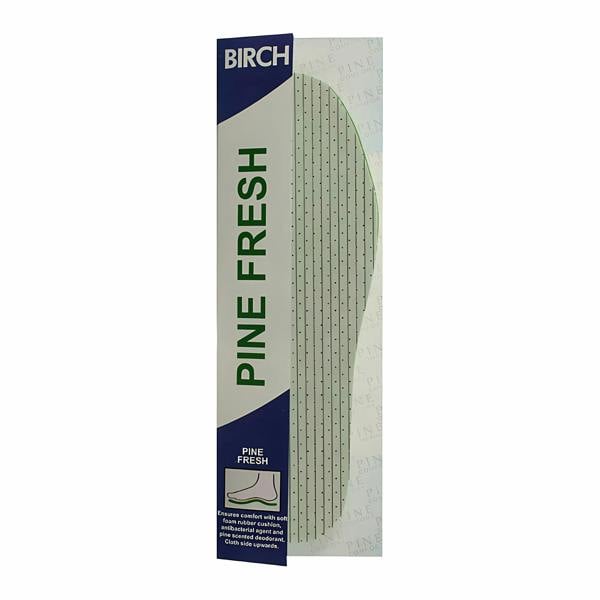 BIRCH Gents Pine Insoles - Shoe Comfort and Moisture Control