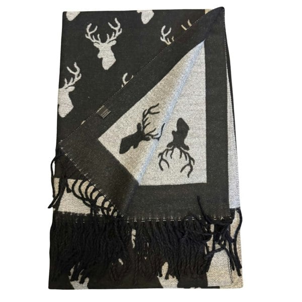 Love EMVY Enchanted Stag Cashmere Warm Blanket Scarf Pashmina