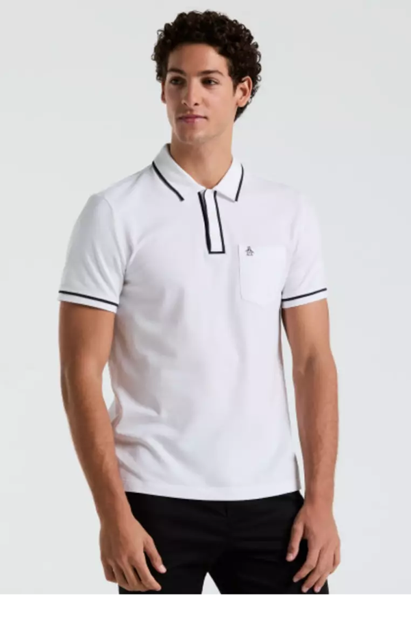 Original Penguin Mens Regular Polo Shirt - Bright White