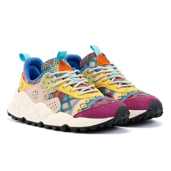 Flower Mountain Kotetsu Knit Women's Aztec Trainers - Purple