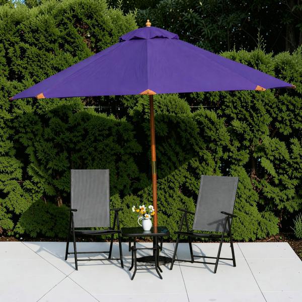 The Garden Marketplace 3m Premium Hardwood Garden Parasol Umbrella